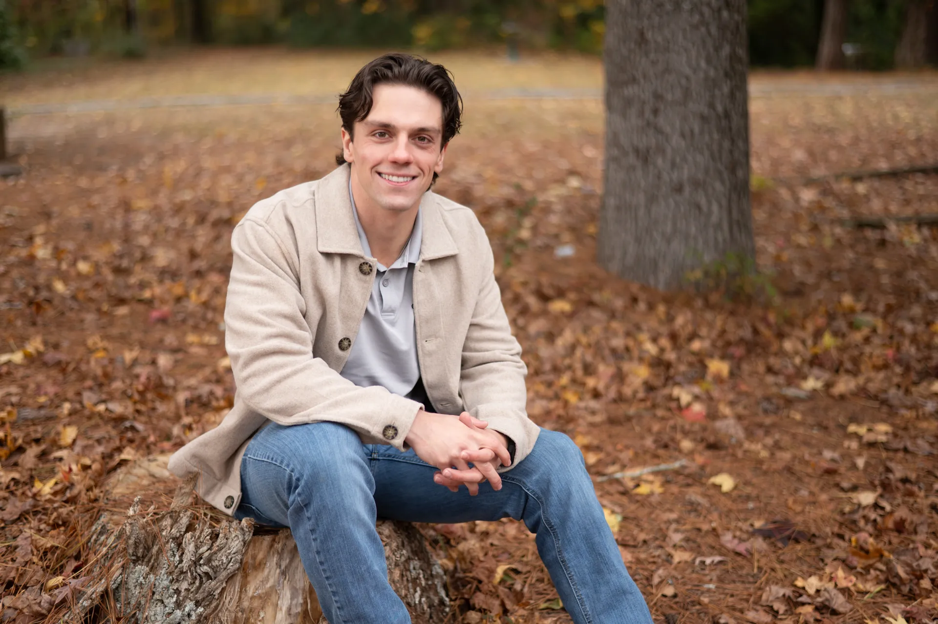 Sebastian Thomas in an Atlanta park